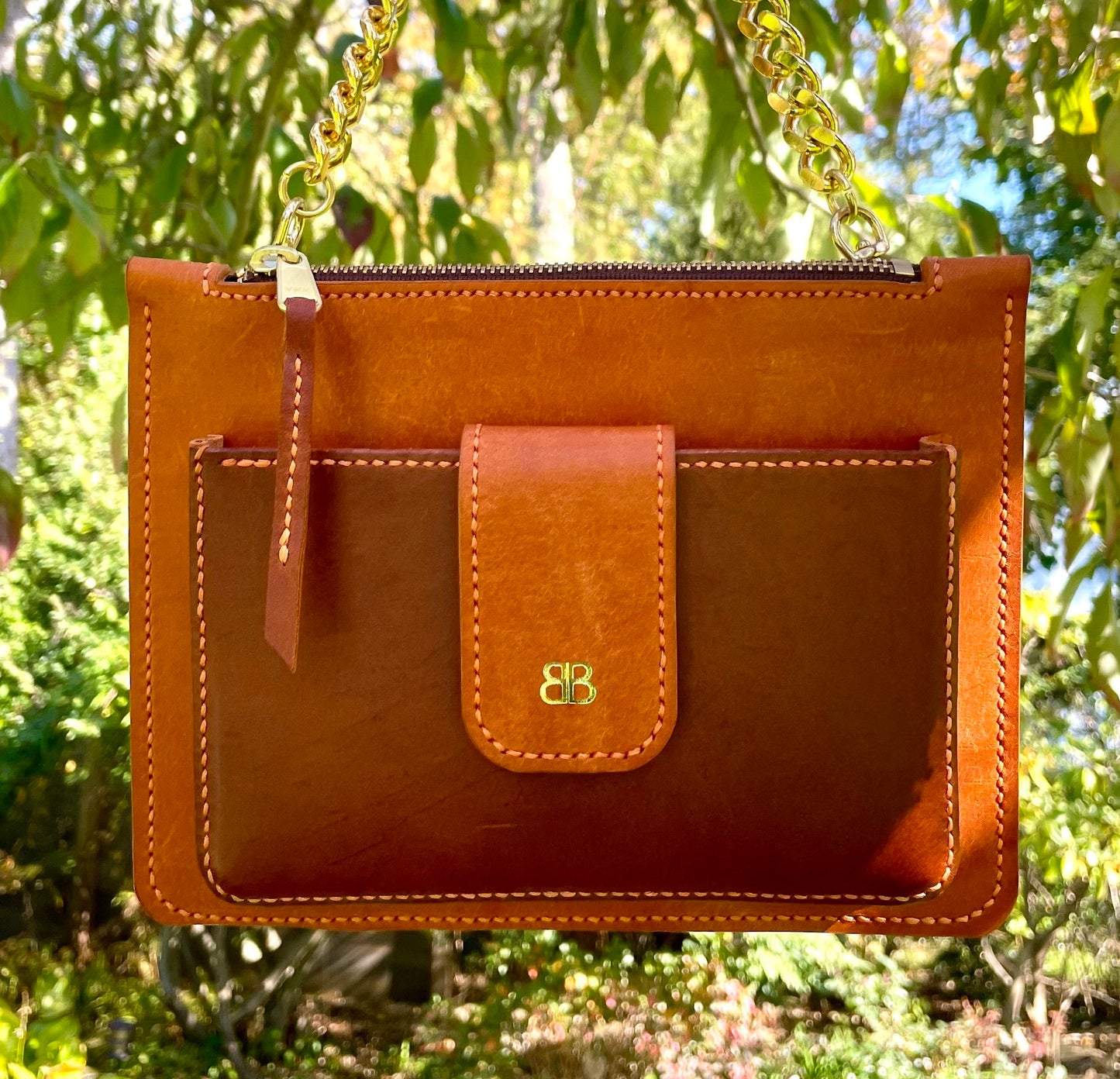 Hand Stitched Pueblo Cross Body