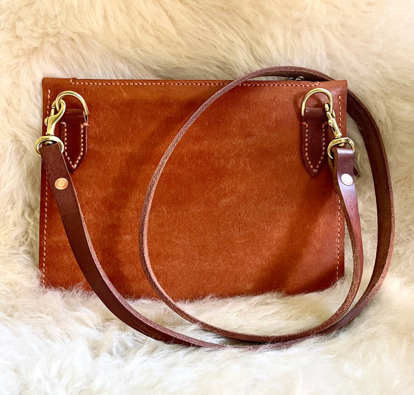 Hand Stitched Pueblo Cross Body